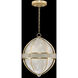 Mirage 3 Light 18.75 inch Gold Pendant Ceiling Light