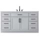 Alden 60 X 35 inch Grey Bathroom Vanity Cabinet