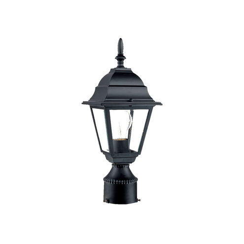 Builder's Choice 1 Light 14 inch Matte Black Exterior Post Mount Light