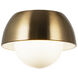 Watson LED 9 inch Aged Gold Brass Wall Sconce Wall Light