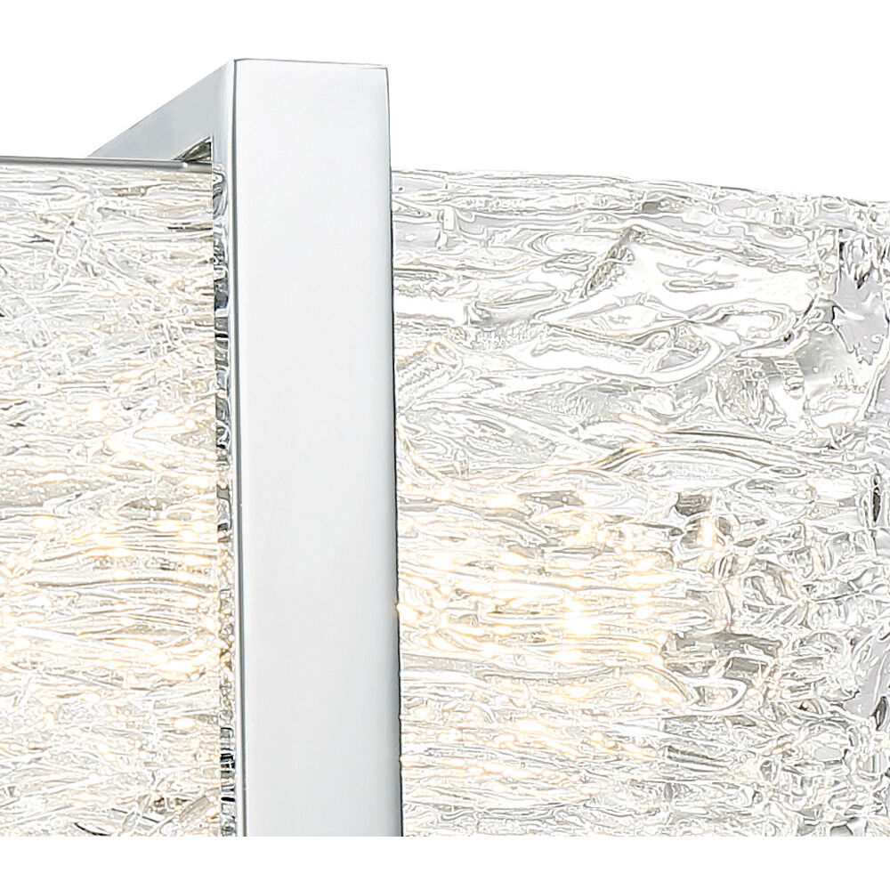 Forest Ice II LED 11.13 inch Chrome Bath Light Wall Light