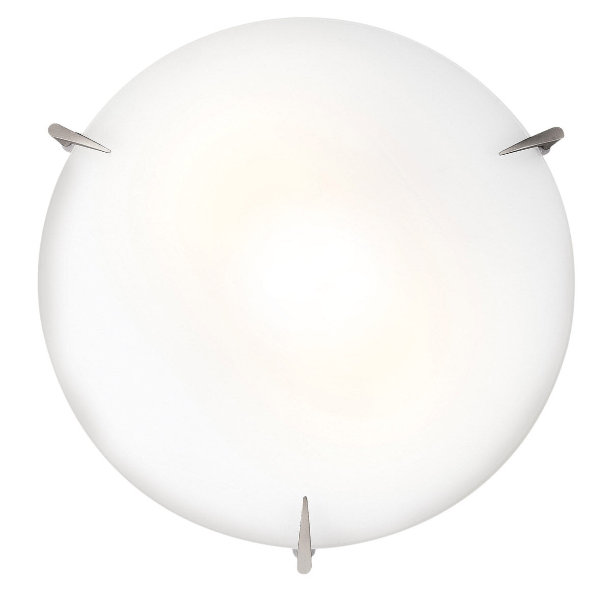 Zenon 3 Light 16 inch Brushed Steel Flush Mount Ceiling Light