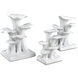 Ivory Lichens 5 X 2.75 inch Sculptures, Set of 3