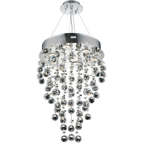 Galaxy 7 Light 16 inch Chrome Dining Chandelier Ceiling Light in GU10, Royal Cut