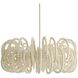 Keely 6 Light 36 inch White Chandelier Ceiling Light