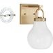 Mansfield 1 Light 7.75 inch Champagne Gold Vanity Light Wall Light