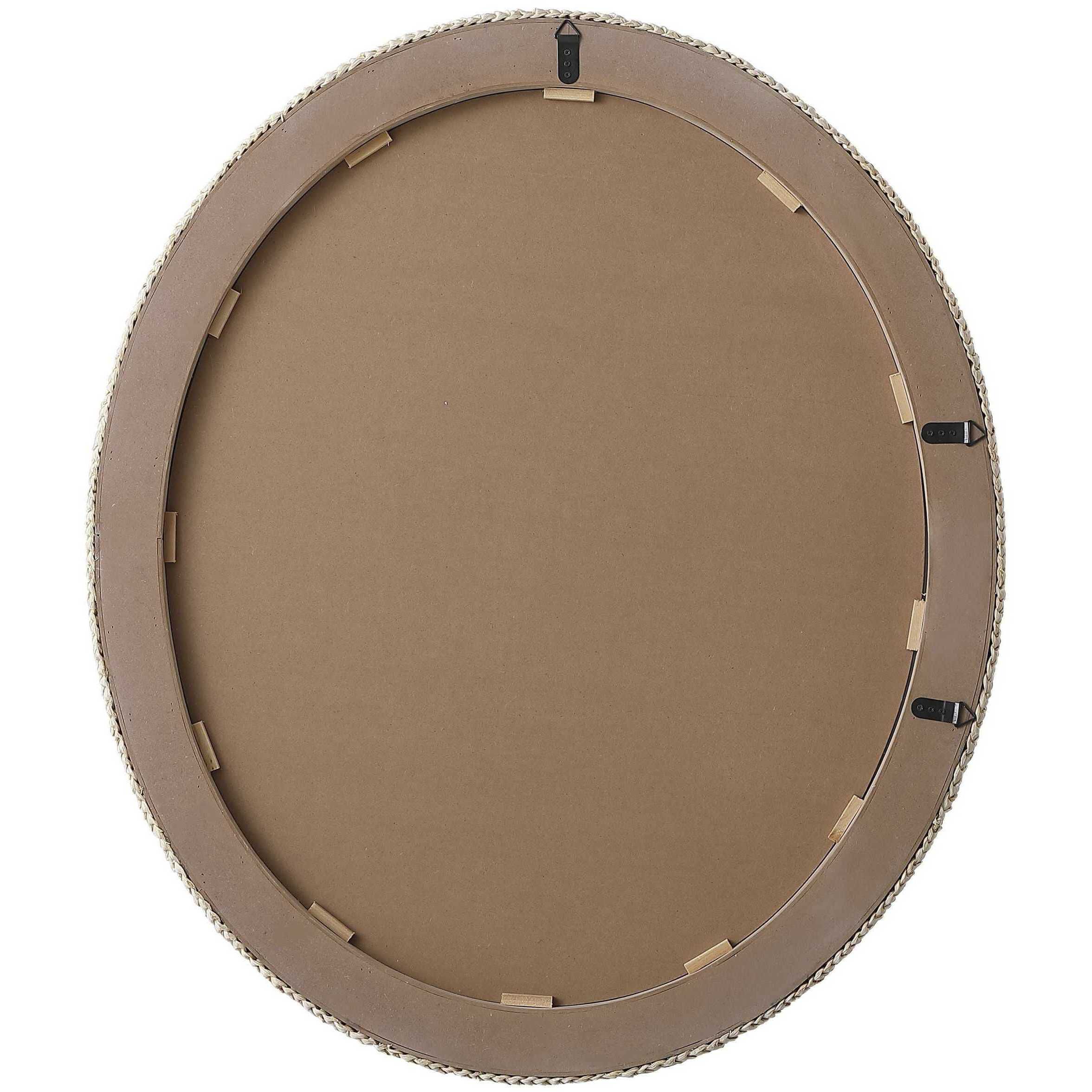 Marlowe 42 X 36 inch Linen White Mirror