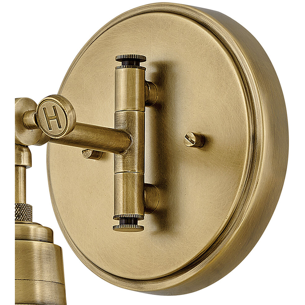 Arti 1 Light 7.75 inch Heritage Brass Indoor Wall Sconce Wall Light in Clear