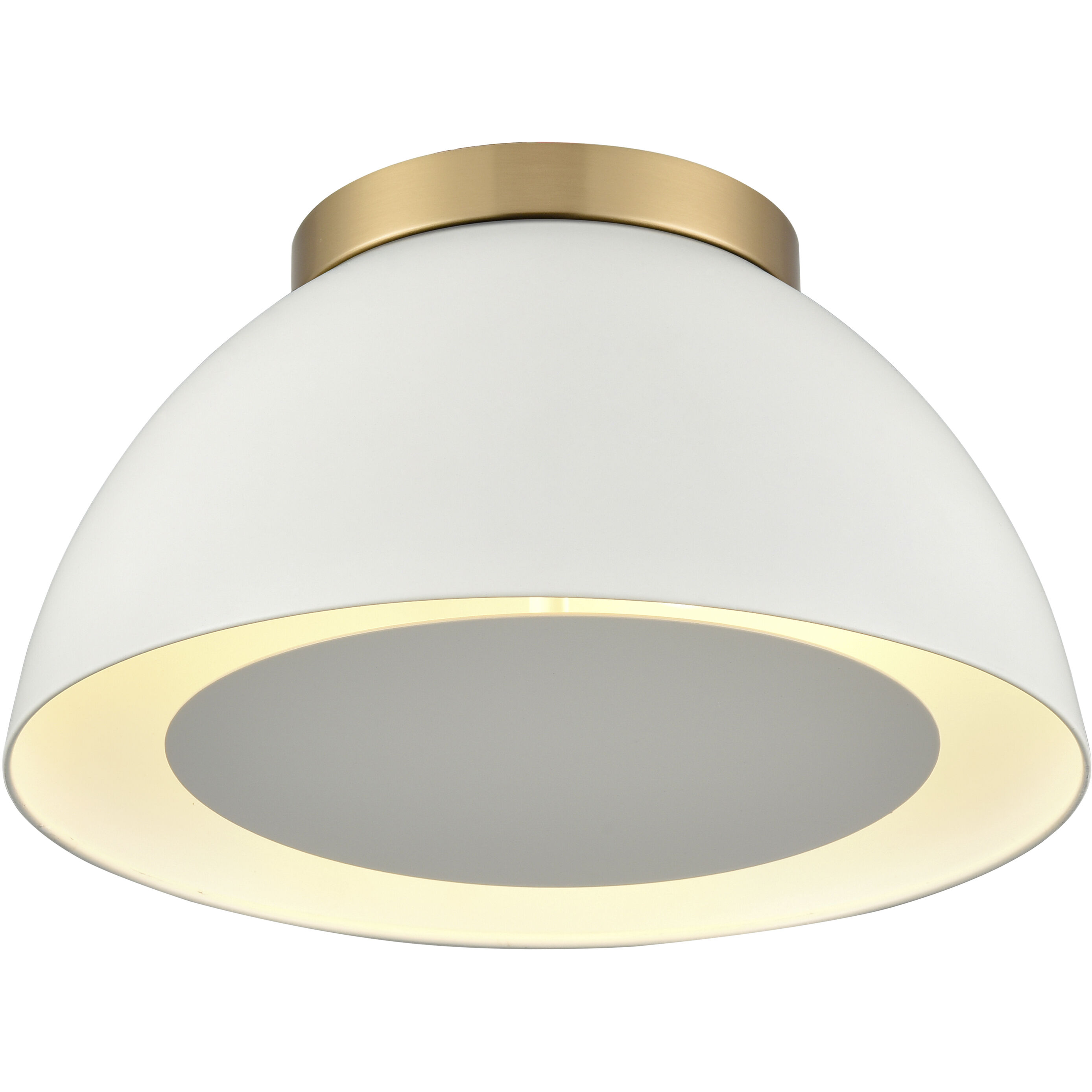 Pelham 2 Light 10 inch Satin Brass Flush Mount Ceiling Light