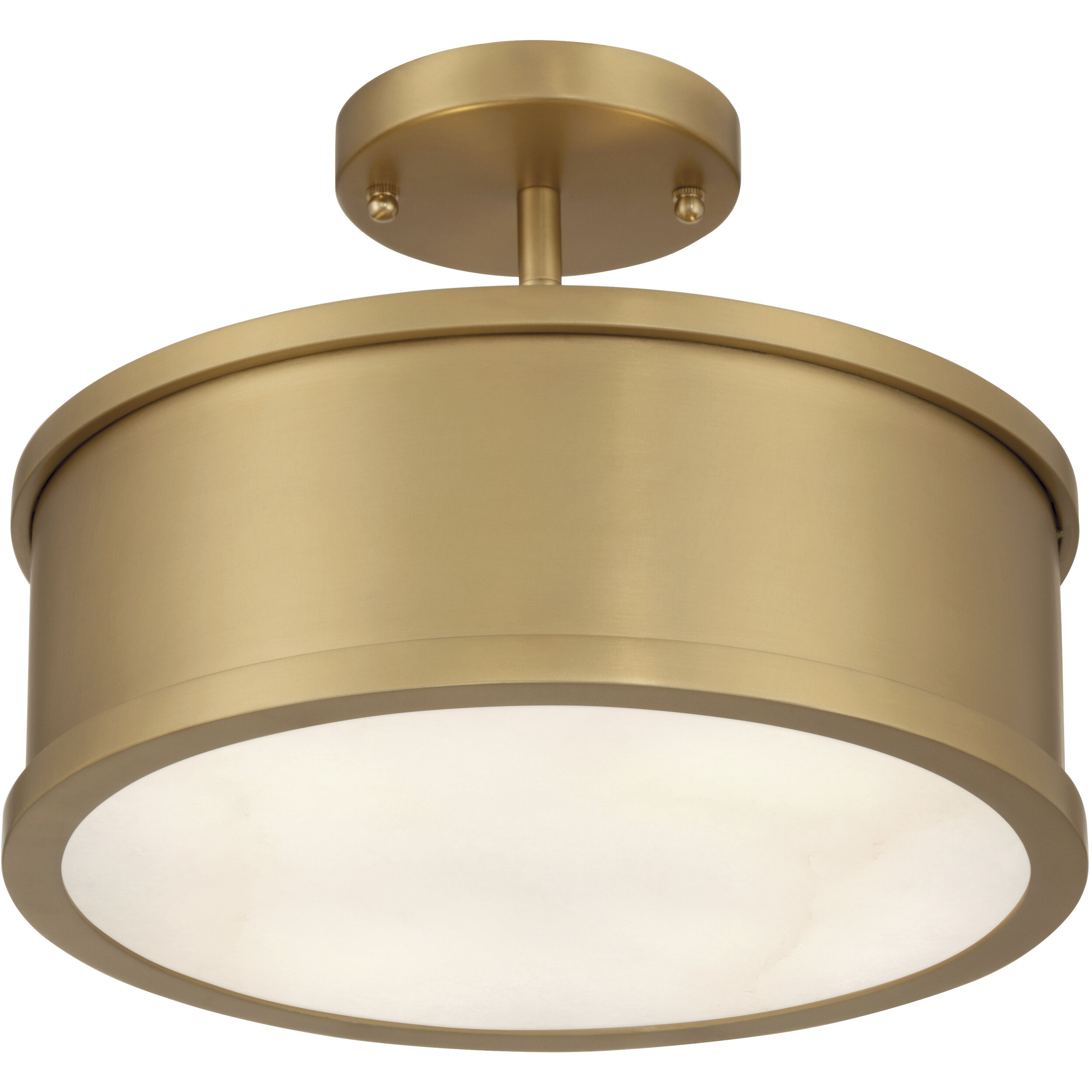 Wynn 2 Light 12 inch Legacy Brass Semi-Flush Mount Ceiling Light