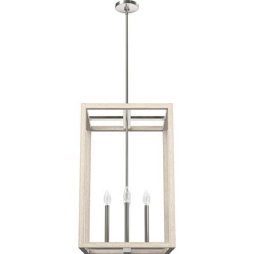 Squire Manor 4 Light 18 inch Brushed Nickel Pendant Ceiling Light