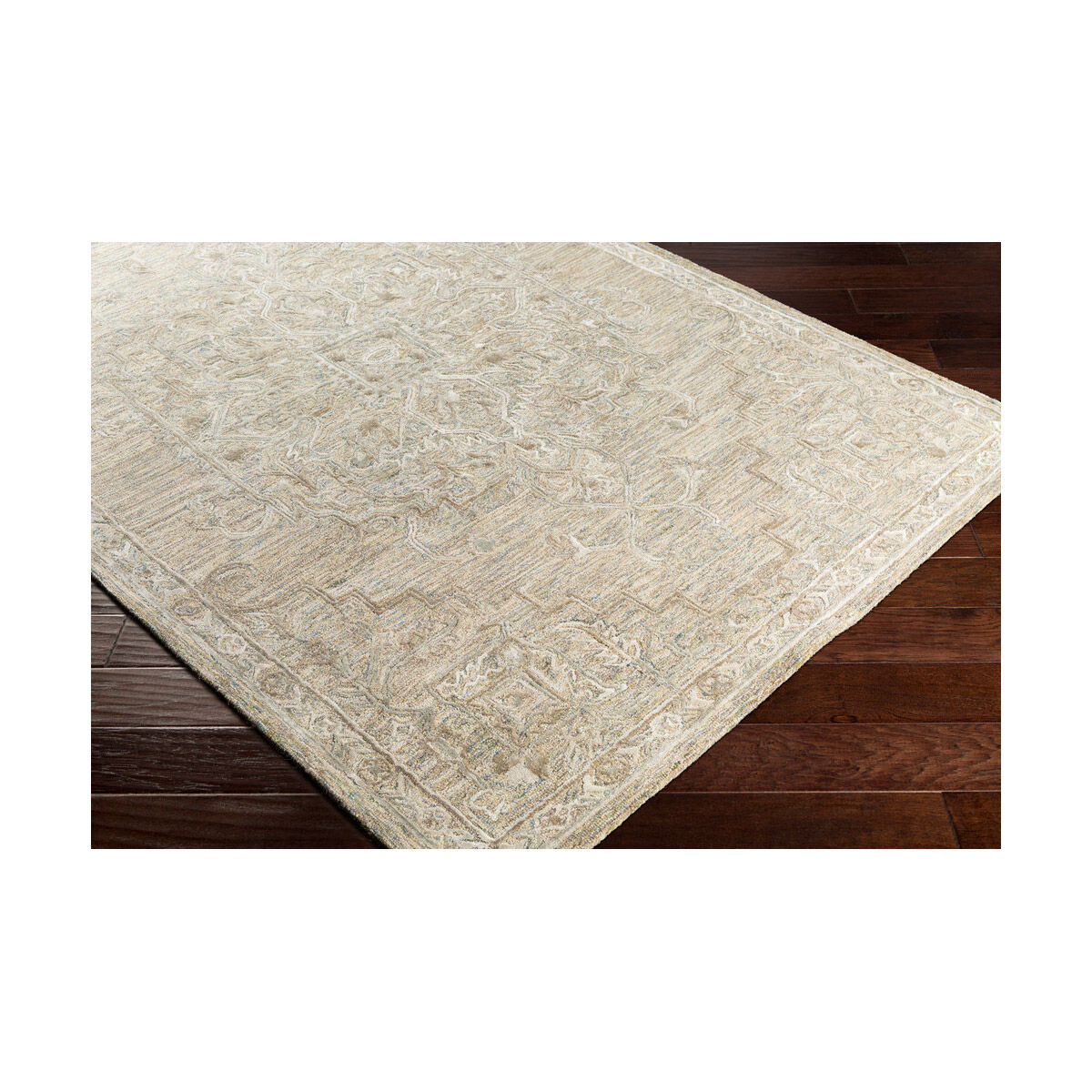 Shelby 72 X 48 inch Khaki/Sage/Olive/Taupe/Tan/Teal Rugs, Rectangle
