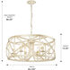 Alcott 6 Light 26.13 inch Antique Ivory Chandelier Ceiling Light