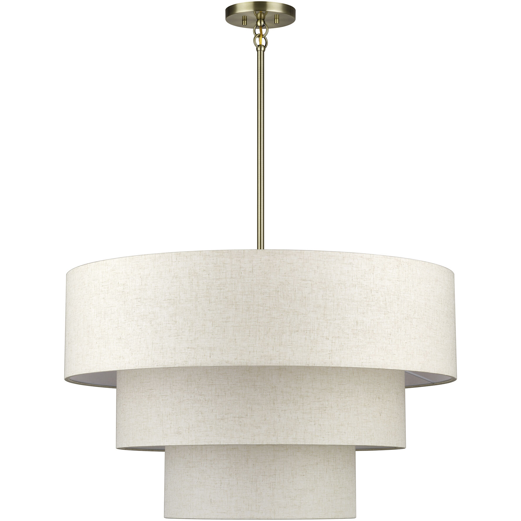 Manorwood 8 Light 32 inch Antique Brass Pendant Chandelier Ceiling Light, Large