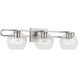 Codyn 3 Light 30 inch Brushed Nickel Bath Vanity Wall Light