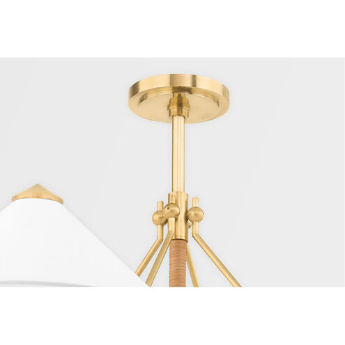 Williamsburg 8 Light 46 inch Aged Brass Chandelier Ceiling Light