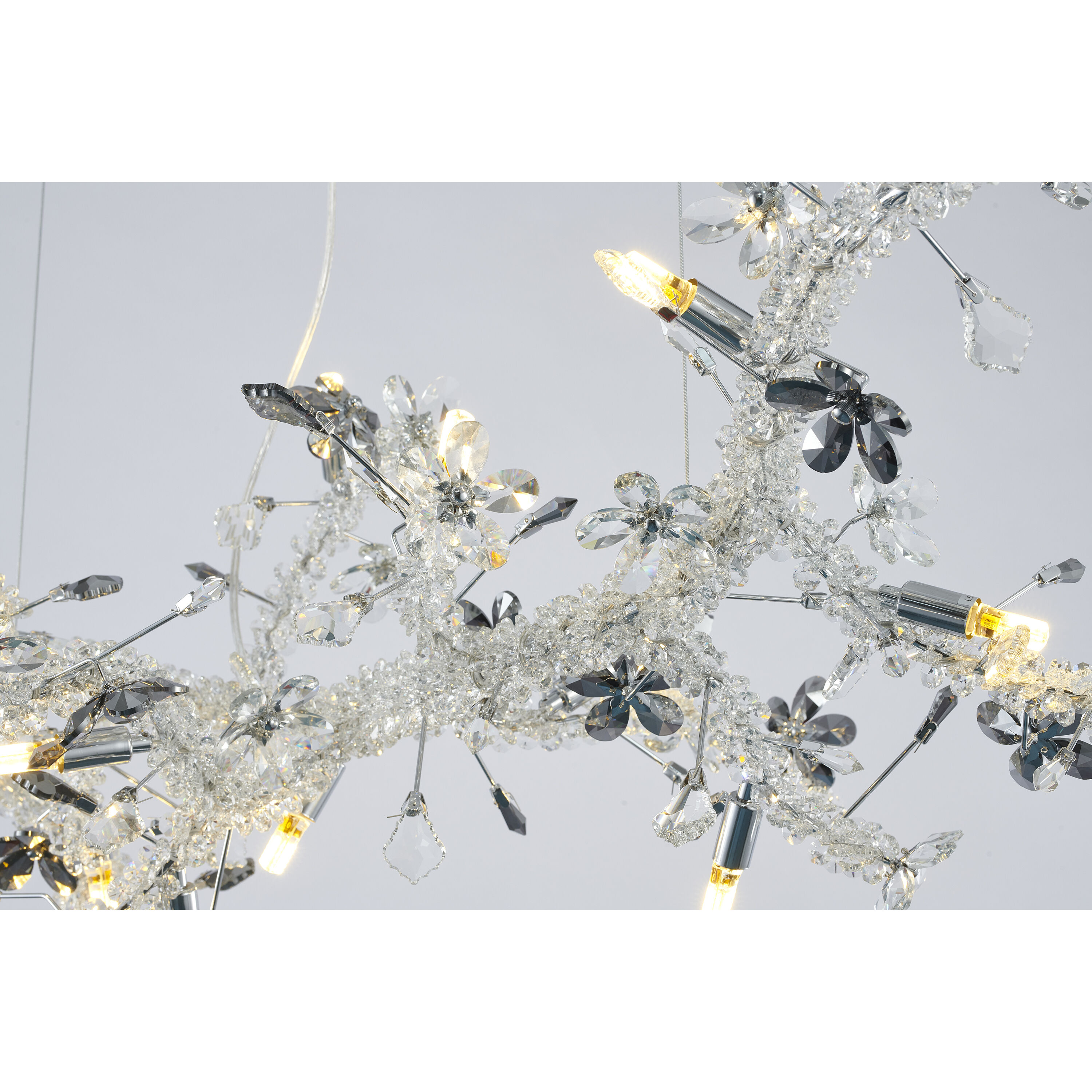 Canada 20 Light 16 inch Chrome Chandelier Ceiling Light