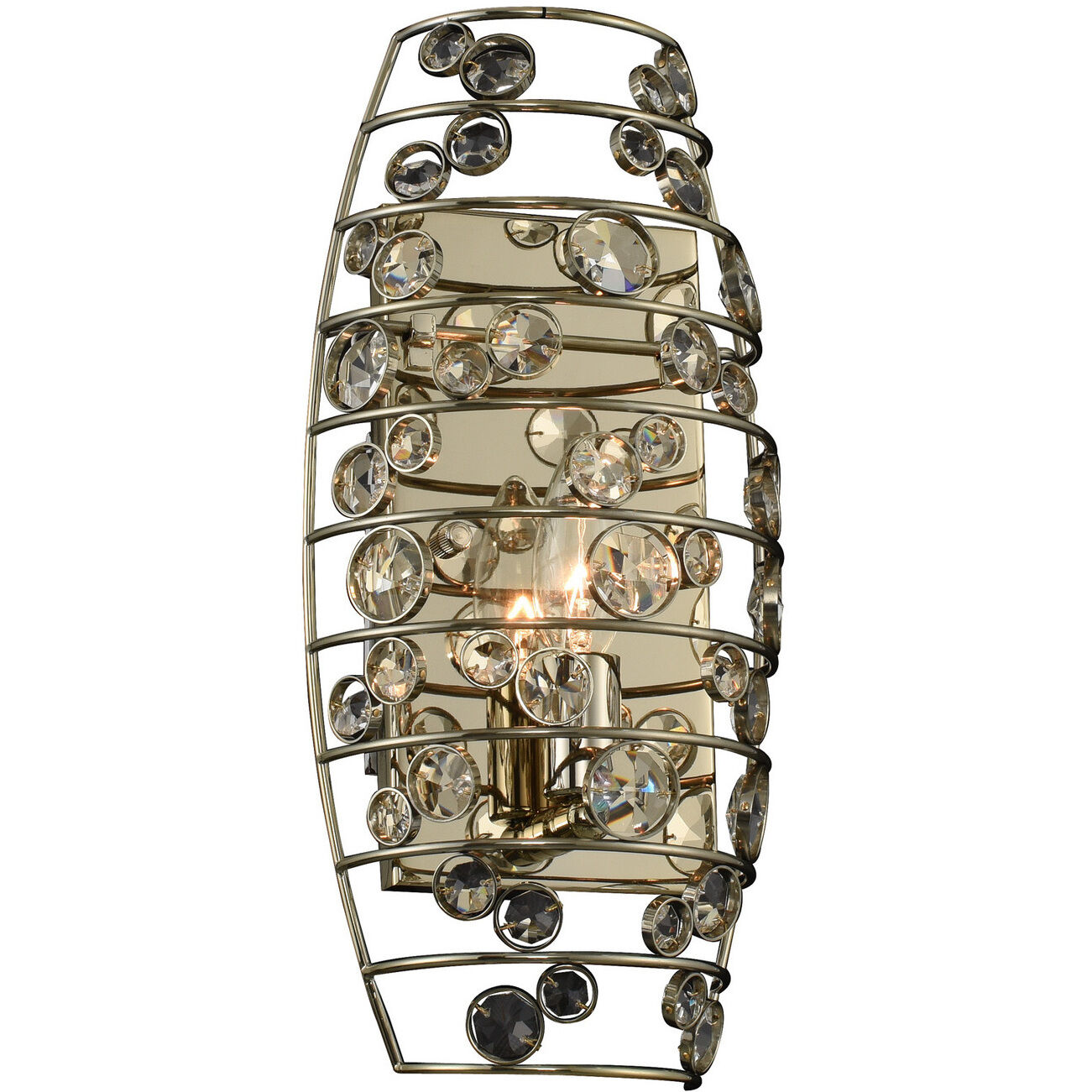 Gemini 1 Light 7 inch Champagne Gold ADA Wall Sconce Wall Light