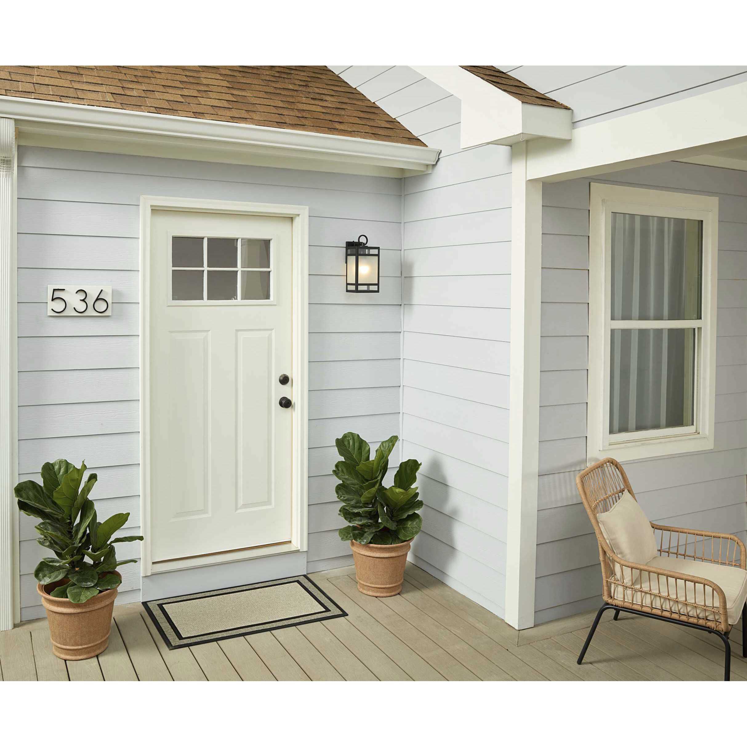 Parrish 1 Light 14 inch Matte Black Outdoor Wall Lantern