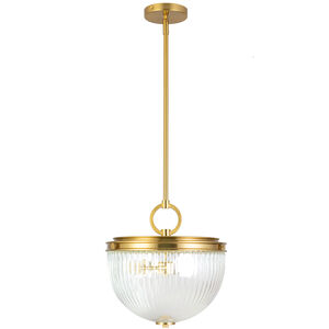 Myla 2 Light 12.62 inch Vintage Brass Pendant Ceiling Light