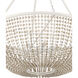 Wychwood 6 Light 32 inch Sugar White/Sandstone/White Chandelier Ceiling Light