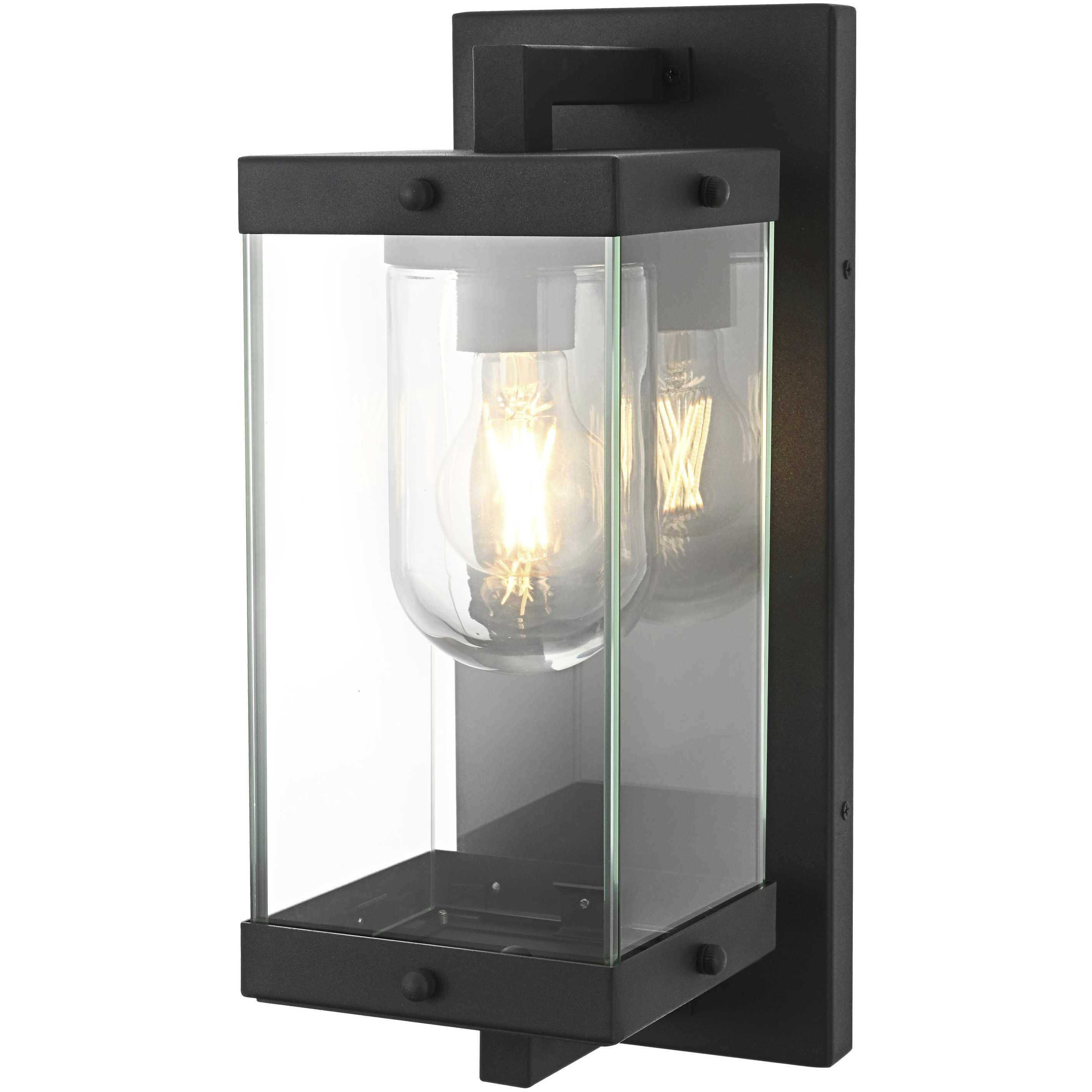 Keaton 1 Light 15 inch Black Outdoor Wall Sconce