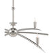 Zelia 6 Light 49 inch Polished Nickel Chandelier Ceiling Light