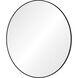 Posadas 36 X 36 inch Matte Black and Clear Mirror