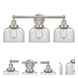Bell 3 Light 24.5 inch Brushed Satin Nickel Bath Vanity Light Wall Light
