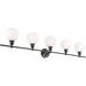 Syracuse 5 Light 47 inch Black Wall sconce Wall Light