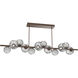 Gaia LED 72 inch Flat Bronze Chandelier Ceiling Light in Smoke, 2700K LED, Twisted Branch