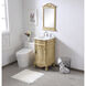 Danville 19 X 19 X 36 inch Antique Beige Vanity Sink Set