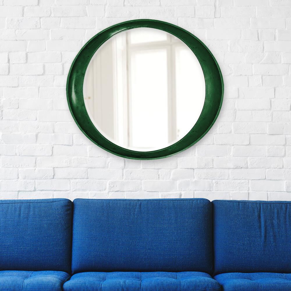 Ellipse 39 X 35 inch Hunter Green Mirror