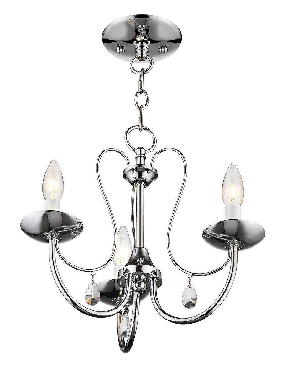 Mirabella 3 Light 14.5 inch Polished Chrome Chandelier Ceiling Light