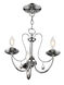 Mirabella 3 Light 15 inch Polished Chrome Chandelier Ceiling Light
