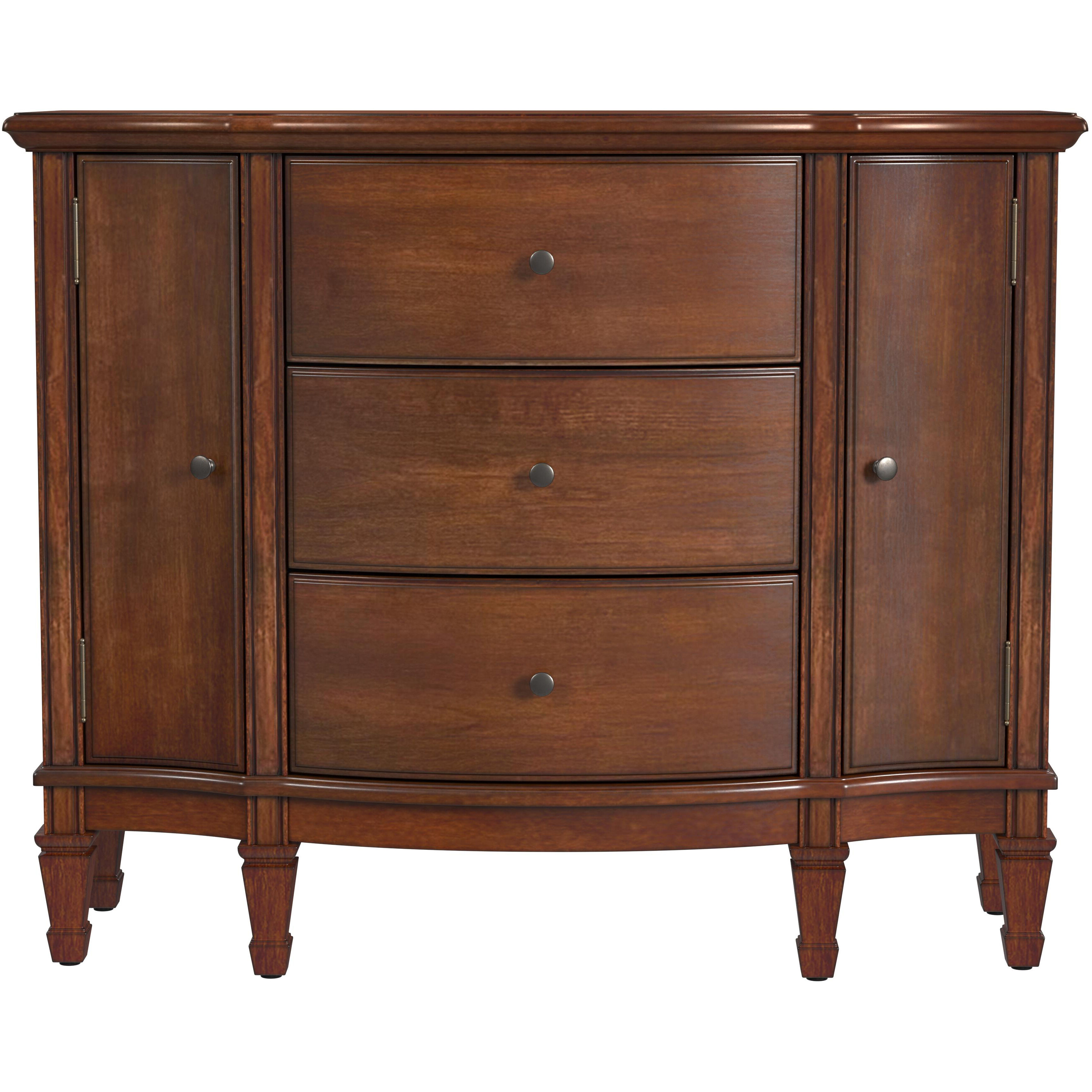 Sheffield 3 Drawer 2 Drawer Accent Cabinet in Antique Cherry