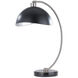 Luna Bella 25 inch 9 watt Antique Nickel and Black Table Lamp Portable Light