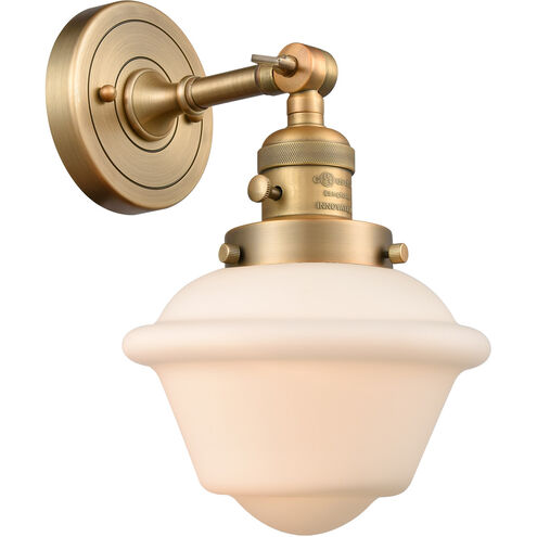 Franklin Restoration Small Oxford LED 7.5 inch Brushed Brass Sconce Wall Light, Franklin Restoration