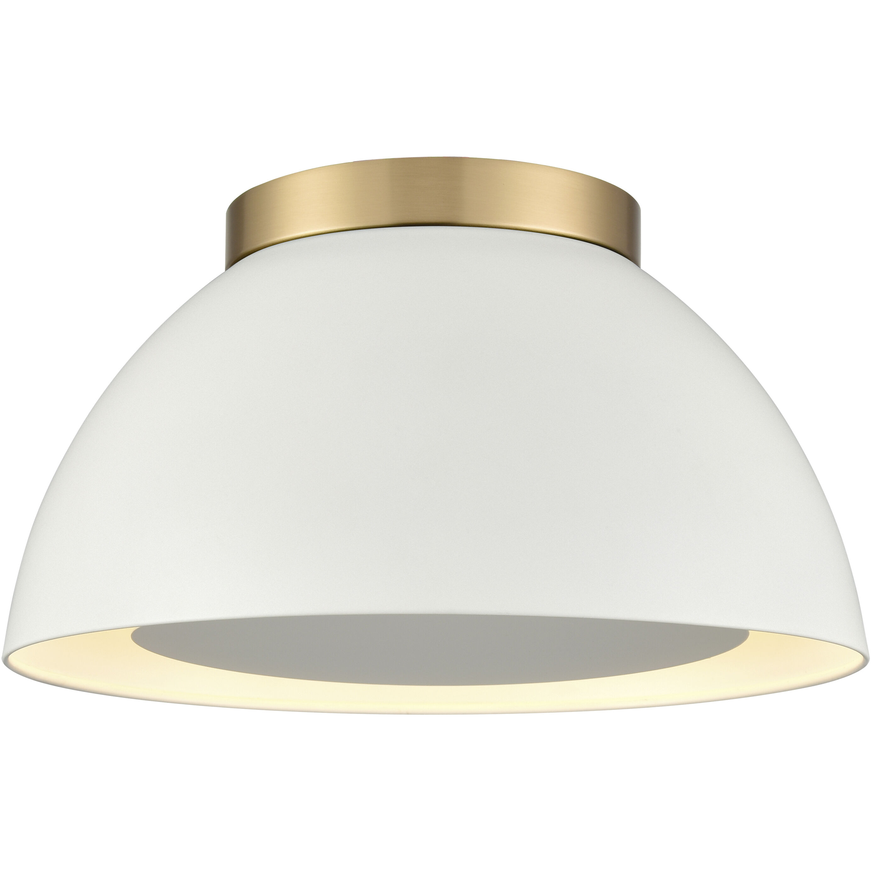 Pelham 2 Light 10 inch Satin Brass Flush Mount Ceiling Light