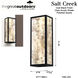 Great Outdoors Salt Creek LED 16 inch Coal Outdoor Wall Sconce