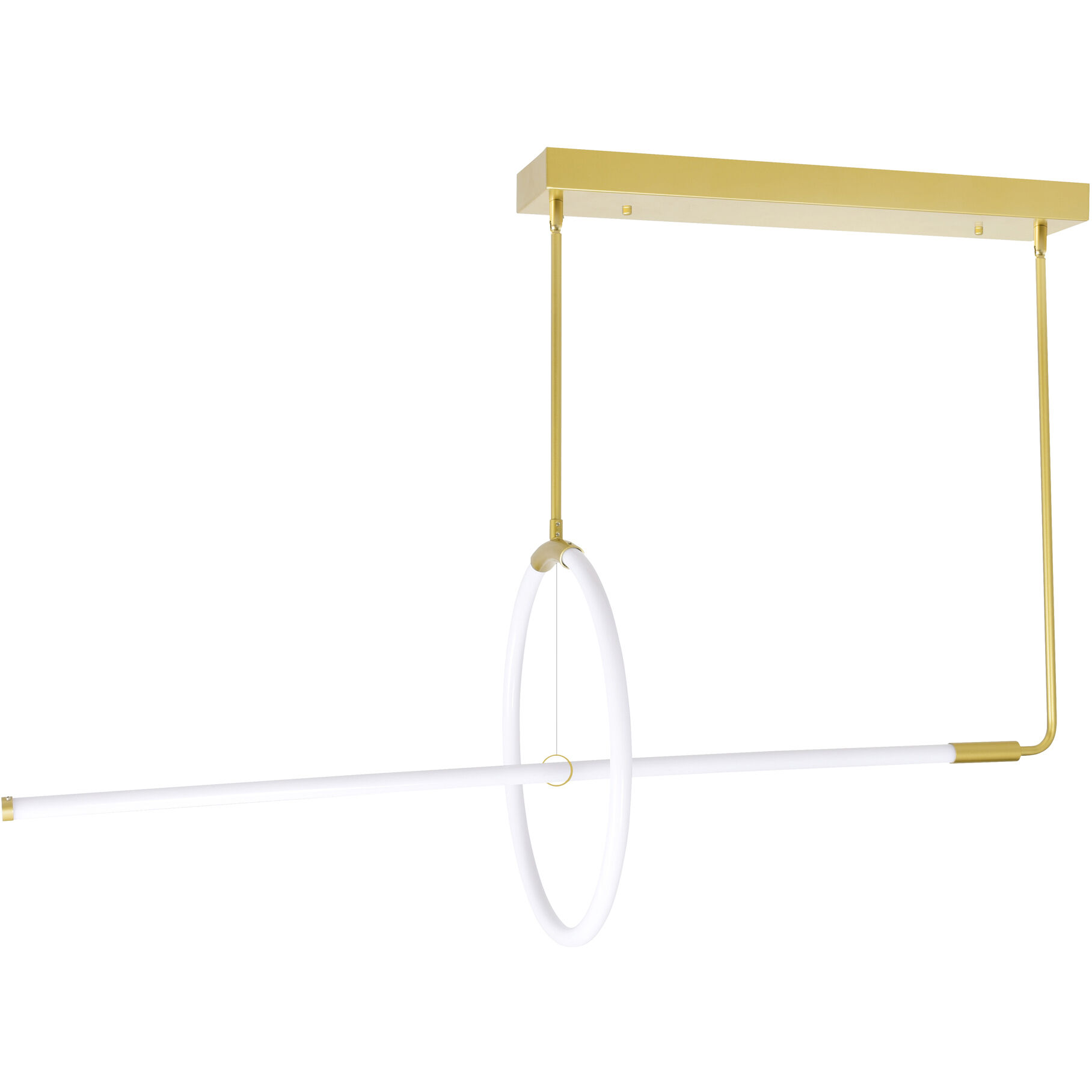 Hoops LED 40 inch Satin Gold Island/Pool Table Light Ceiling Light