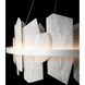 Volterra LED 38 inch White Circular Pendant Ceiling Light