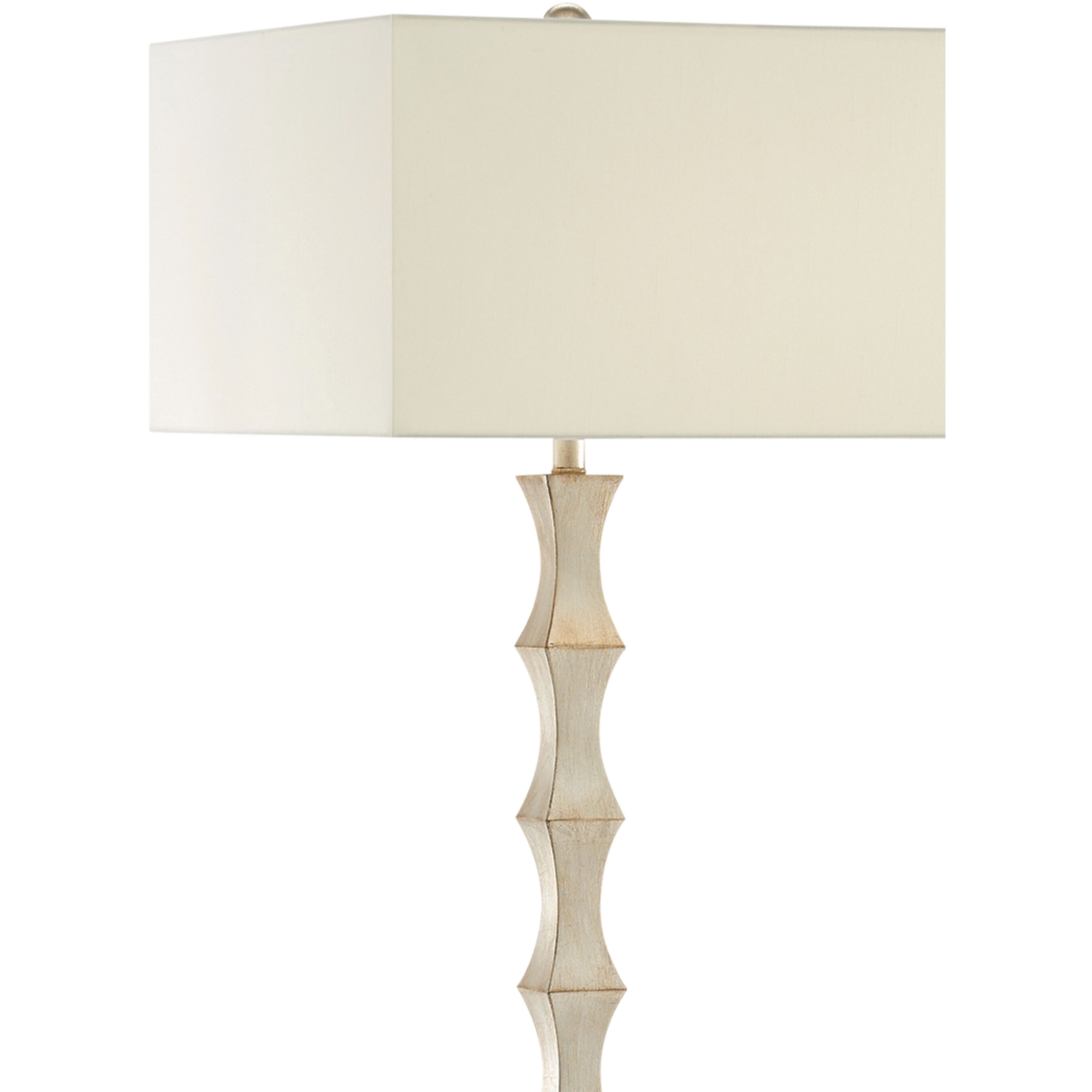 Lyndhurst 63.25 inch 150 watt Silver Leaf Floor Lamp Portable Light