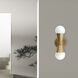 Fortuna 2 Light 5 inch Aged Brass Decorative Wall Sconce Wall Light