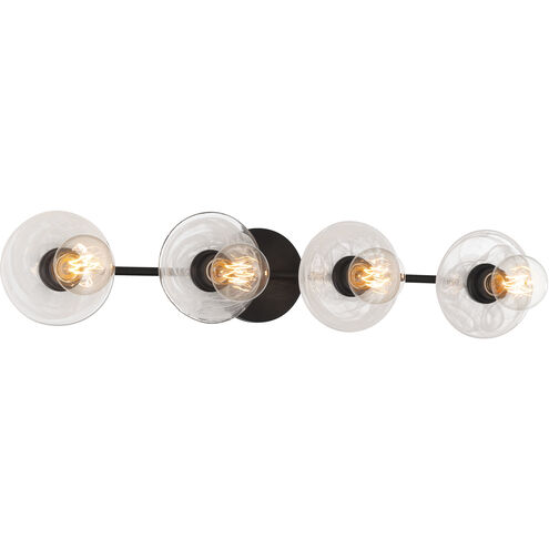 Vapors 4 Light 31.75 inch Coal Bath Light Wall Light