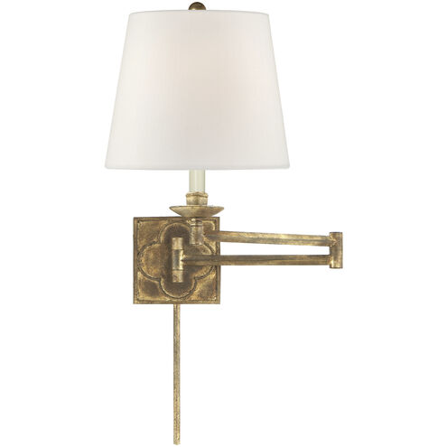 Suzanne Kasler Griffith 24 inch 100.00 watt Gilded Iron Swing Arm Sconce Wall Light in Linen