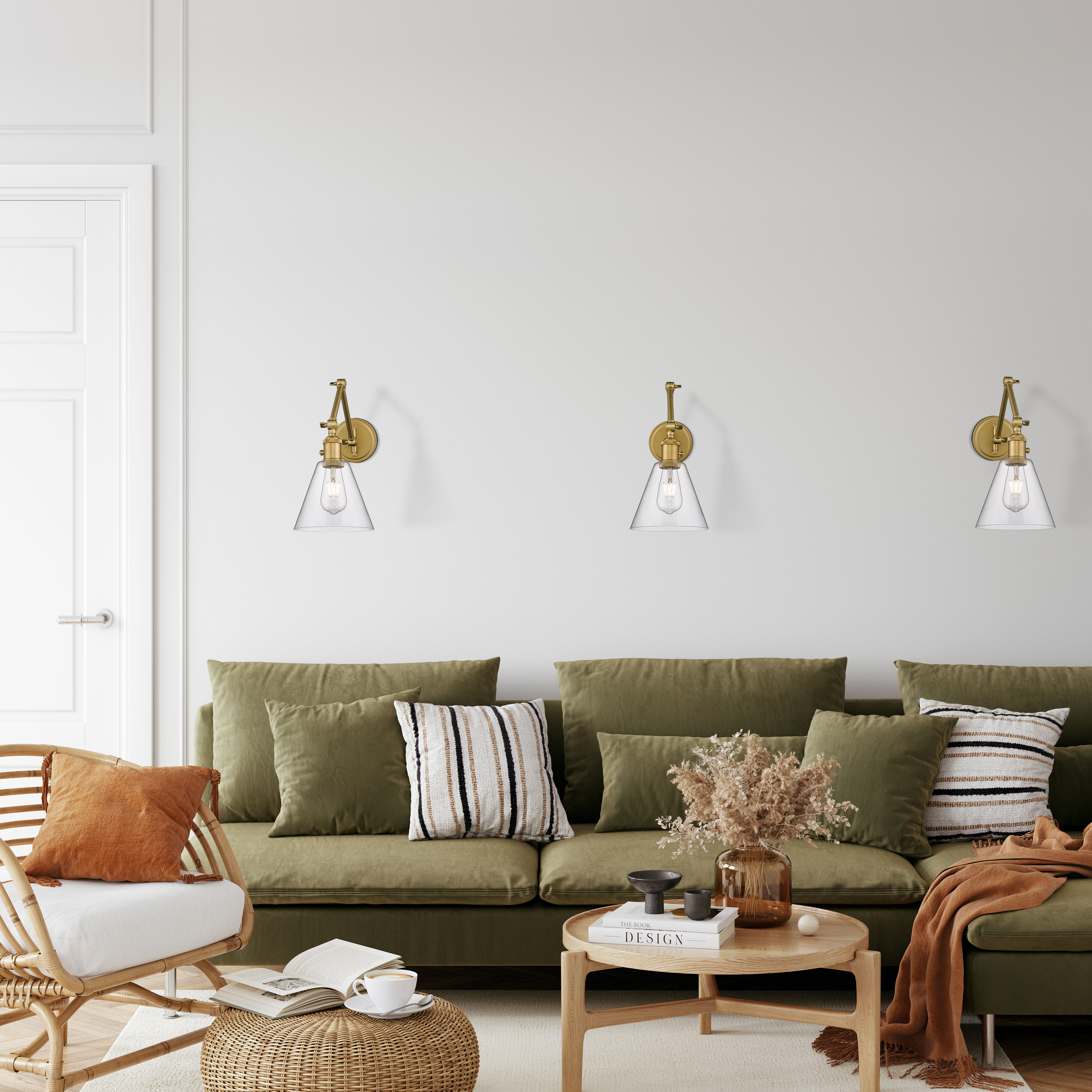 Gayson 1 Light 7.75 inch Rubbed Brass Wall Sconce Wall Light