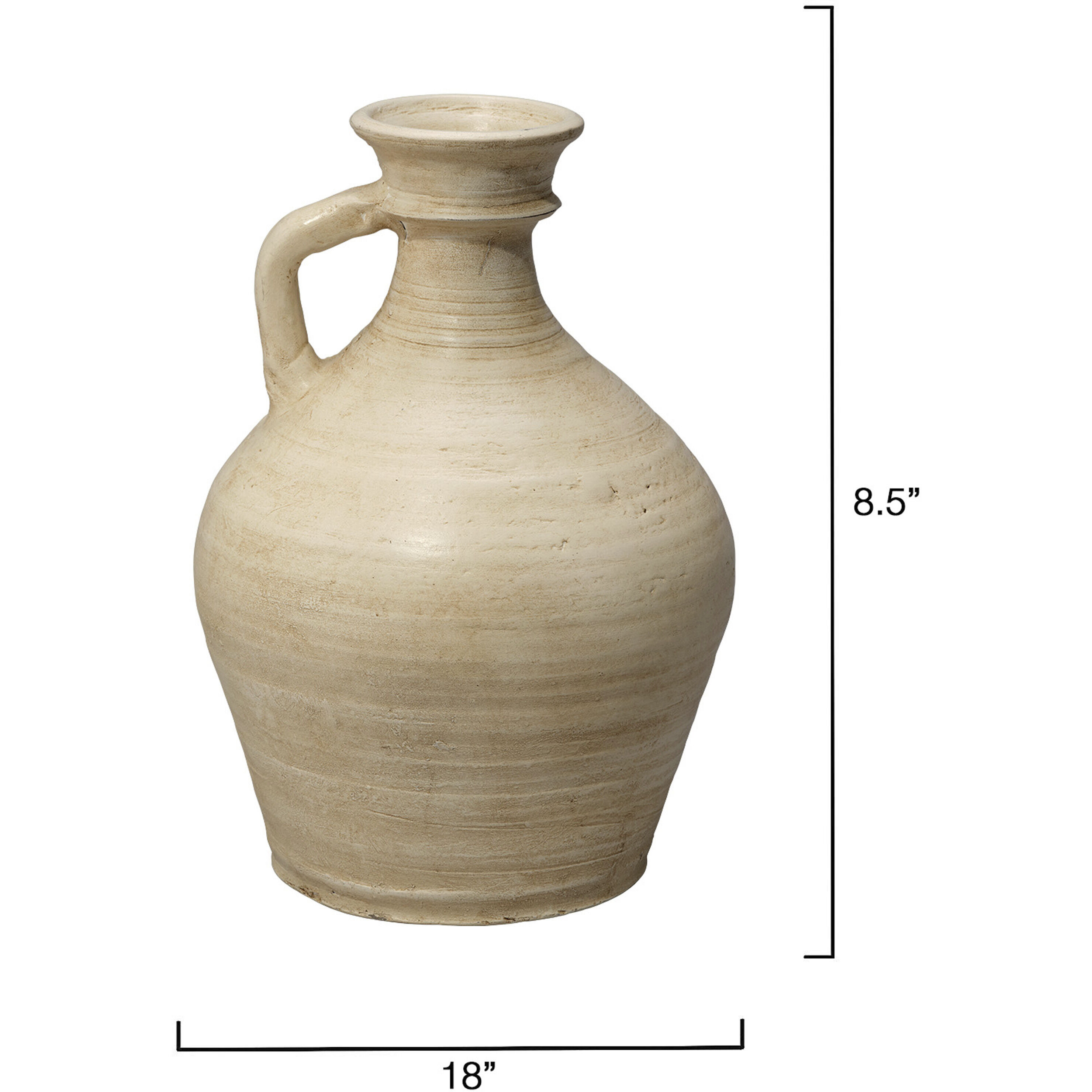 Offering White Distress Pitcher, Inline