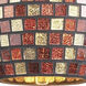 Fusion 1 Light 5 inch Satin Nickel Mini Pendant Ceiling Light in Multicolor Mosaic Glass