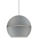 Lucas 1 Light 23.63 inch Gray Pendant Ceiling Light